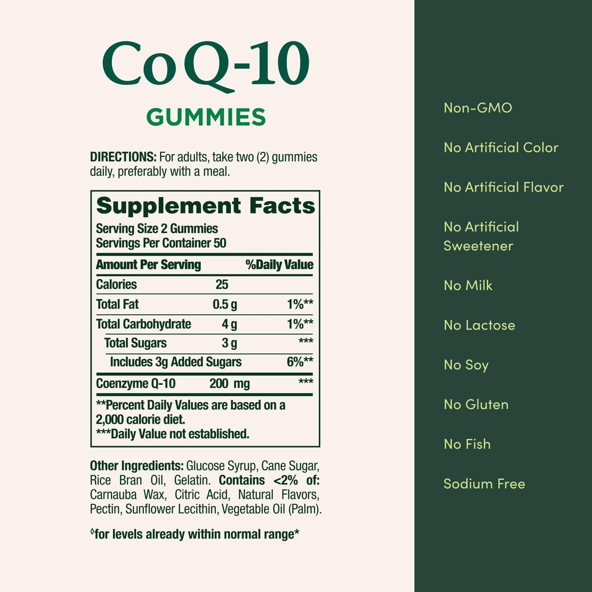 Nature’s Bounty CoQ10 Gummies, Supports Heart Health, CoQ10 200mg, Peach Mango Flavor, 100 Count - görsel 9