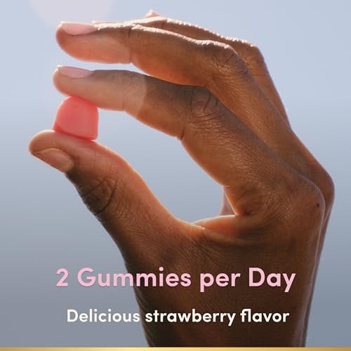 Nature's Bounty Optimal Solutions Hair, Skin and Nails Pectin Gummies, 2500 mcg Biotin Per Serving, No Stick Gummy, Vegetarian Formula, Strawberry Flavor, 200 count, 100 Total Servings - görsel 5