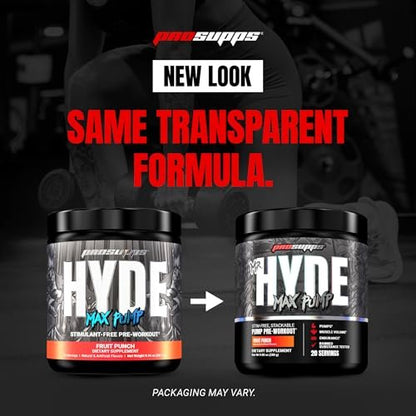 ProSupps Mr. Hyde Max Pump Pre Workout – Stimulant-Free Formula: No caffeine or stimulants – ideal for evening – Image 1
