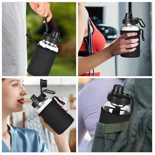 BNCWCQZ Glass Shaker Bottle, 22oz BPA-Free Odorless Shaker Bottle with 304 Stainless Steel Ball and Removable Cleaning Brush for Fitness Protein Mixes (1 Pack) - görsel 7