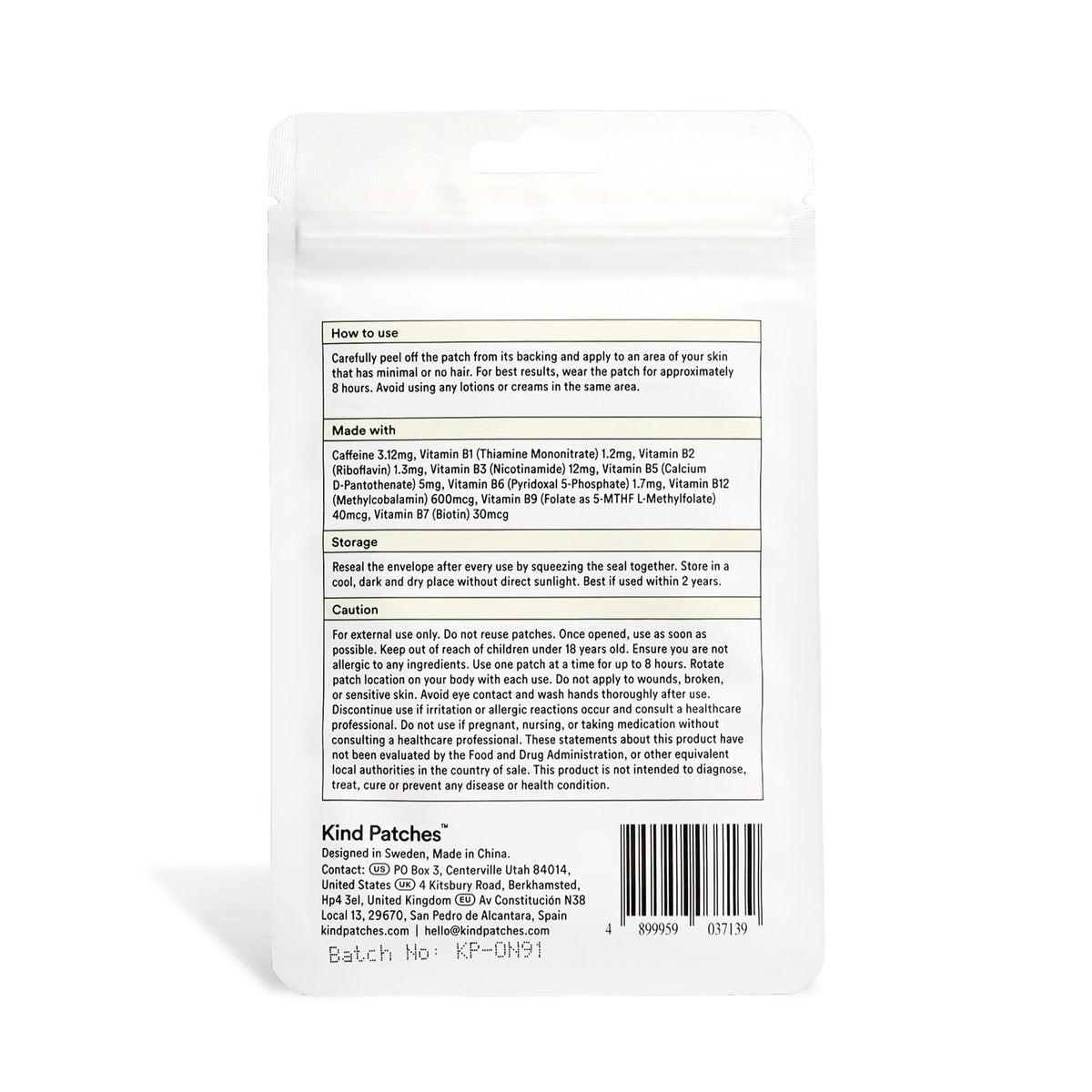 Kind Patches Energy Patches - Vegan, Latex Free - 30 Count - görsel 5