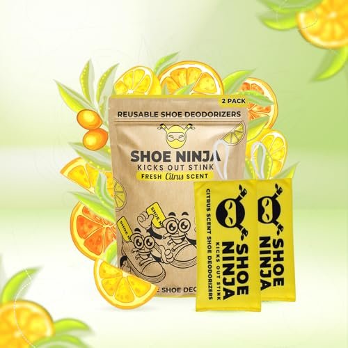 Shoe Ninja Shoe Deodorizer - Shoe Odor Elimination with Activated Charcoal, Versatile and Reusable Shoe Smell Remover, Boxing Glove Deodorizer, and Shoe Freshener, Great for Sports - 1 Pack Count of 2 - görsel 5