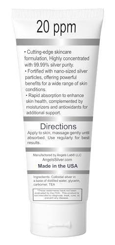 Angels Colloidal Silver Gel Nano Silver Gel Wound Care – Unscented Healing Ointment for Burns, Sunburns & Irritated Skin – 4oz Formula - görsel 2