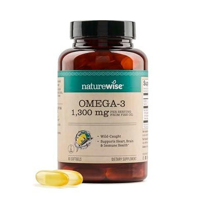 NatureWise Ultra Omega 3 Fish Oil 2200 mg – – Lemon Flavor & Burpless: Natural lemon flavor eliminates fishy taste – Image 4