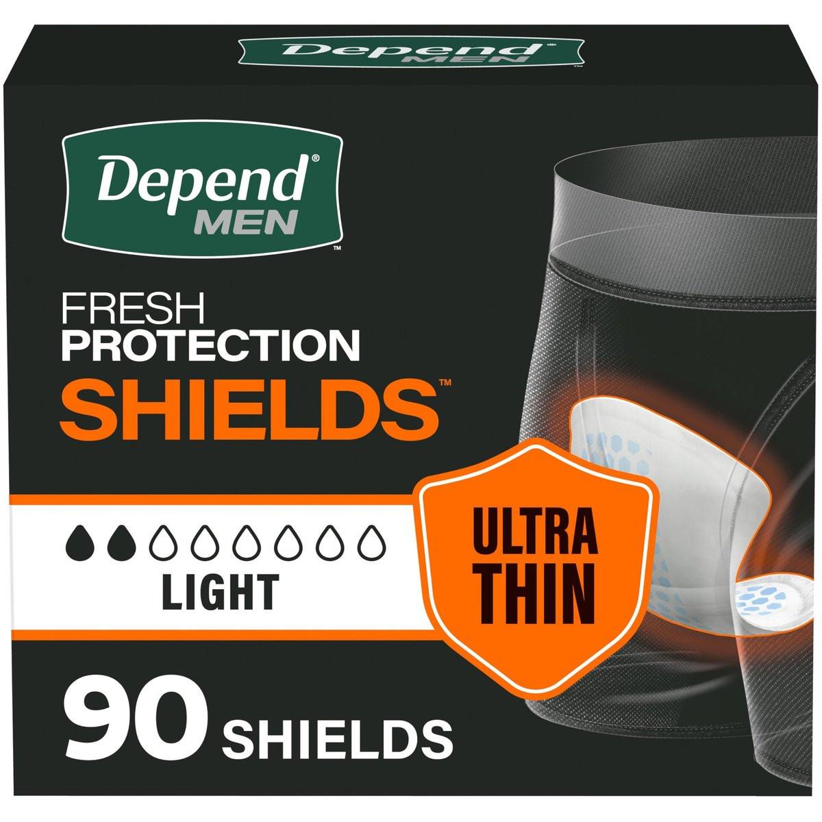 Depend Shields Incontinence Pads for Men, Light Absorbency, 90 Count, Packaging May Vary - görsel 12