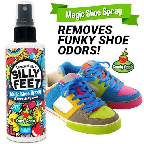 Foot and Shoe Deodorizer Spray, Extra-Strength Odor Eliminator for Smelly Shoes, Kids’ Feet, and Sweat, Candy Apple Scent, Alternative to Powder for Odor Control - görsel 3