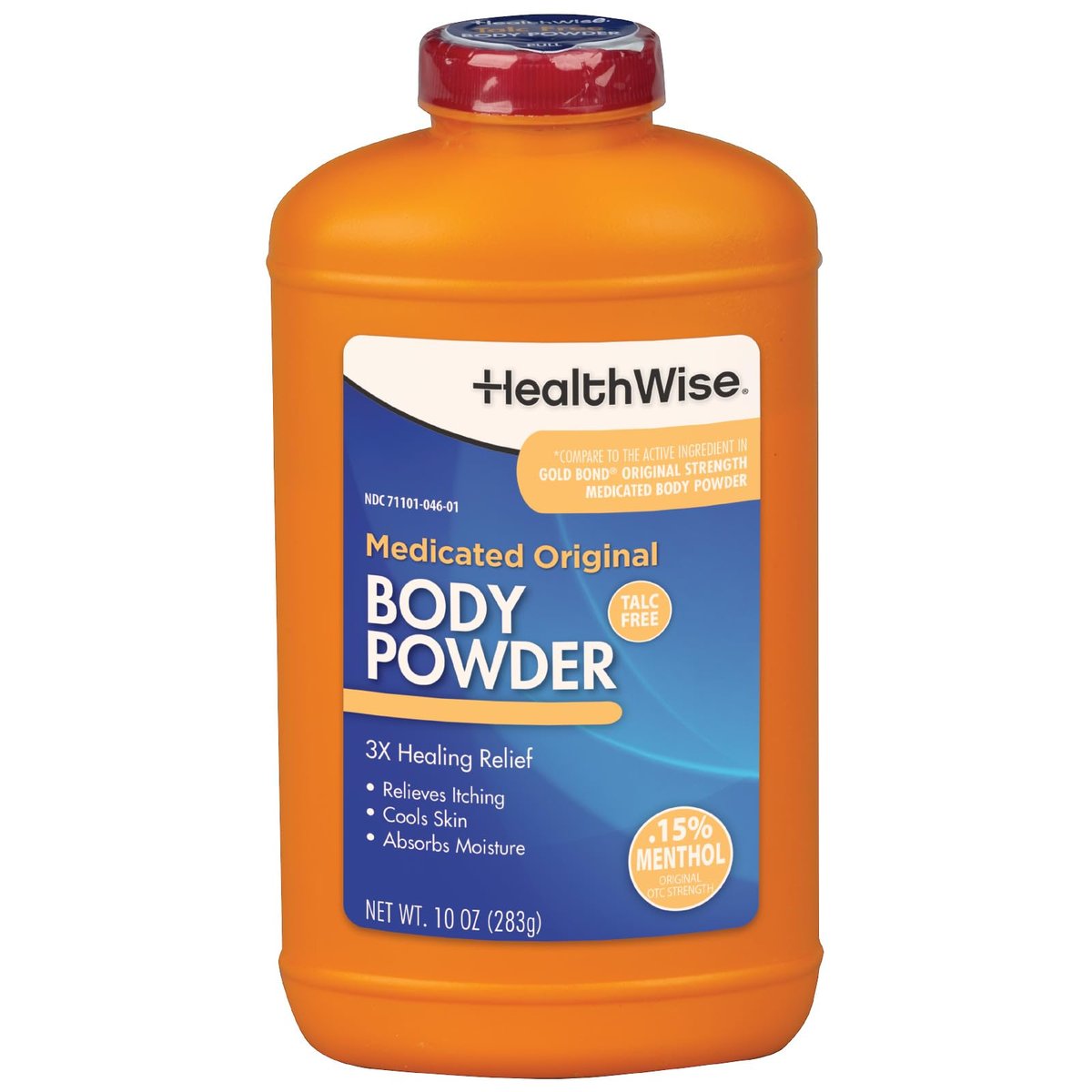 HealthWise Medicated Maximum Strength Foot Powder | 1% Menthol | Talc Free | Anti-itch Healing Relief | Cools Skin | Absorbs Moisture | 10 oz (283g) - görsel 10