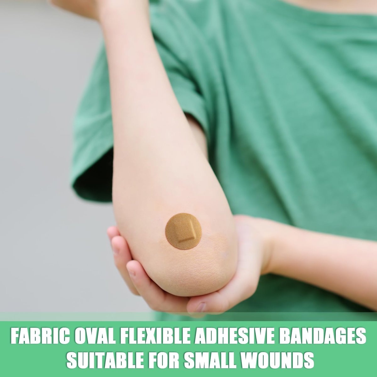 Funtery 200 Pcs 1 Inch Adhesive Spot Bandage Round Fabric Adhesive Circular Small Face Bandages with Non Stick Pad Latex Free for Skin Wound Care - görsel 11