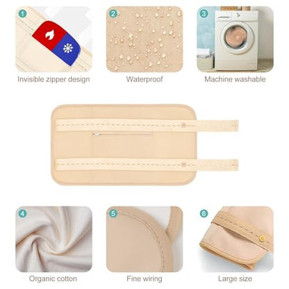 Castor Oil Pack Wrap, Castor Oil Wrap for Stomach, Liver Detox, Belly & Entire Body, Hot/Cold Compress Pads