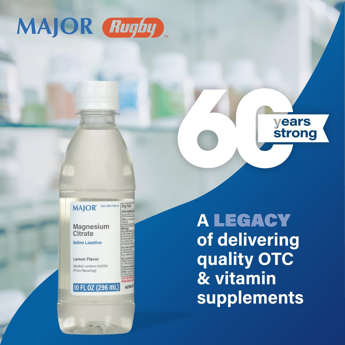 Major Magnesium Citrate Saline Laxative - Helps Relieve Occasional Constipation (Irregularity) - Lemon Flavor - 10 Fl. Oz. (1 Pack) - görsel 6