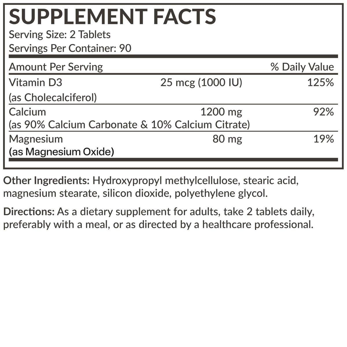 Futurebiotics Calcium 1200 MG Per Serving Sustained Release with Vitamin D3 1000 IU Per Serving Non-GMO, 180 Vegetarian Tablets - görsel 13