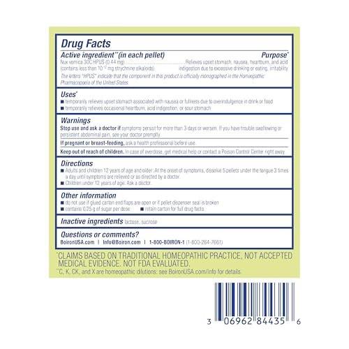 Boiron Nux Vomica 30C Homeopathic Medicine – Targeted Relief: Specifically addresses indigestion symptoms such as – Image 1