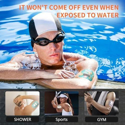 Omnipod 5 Overpatches Waterproof with Strap Pre-Cut Sweatproof Omnipod Sensor Tape Adhesive Patches 20pcs