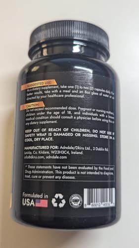 Adndale Cortisol Supplements for Women. Ashwagandha Supplements with Magnesium Glycinate, L-Theanine & More. Cortisol Reducer for Women - 90 Capsules - görsel 14