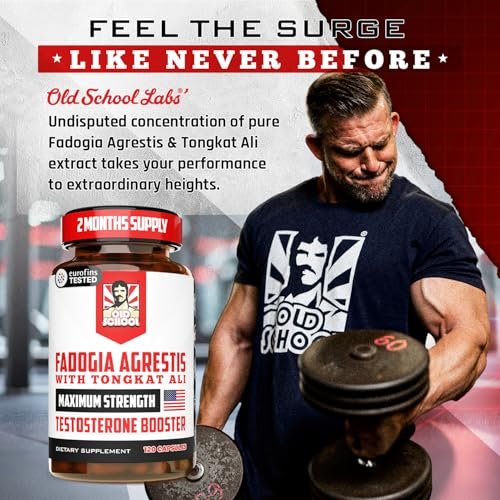 Old School Labs Testosterone Supplement for – BioPerine® for Max Absorption: A patented black pepper extract that – Image 17