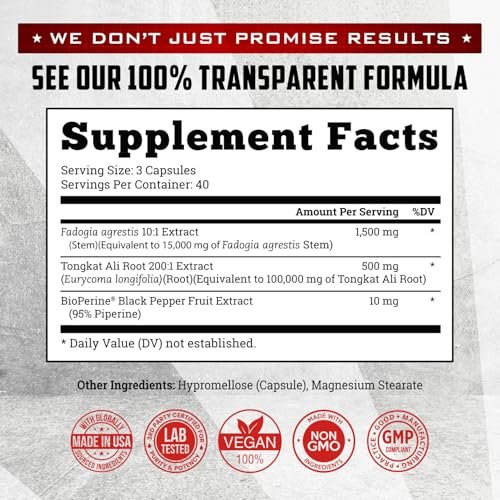Old School Labs Testosterone Supplement for – Servings: 60 servings (2 capsules per serving) – Image 9