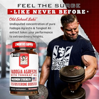 Old School Labs Testosterone Supplement for – Supports Muscle and Strength: By optimizing testosterone, this – Image 18
