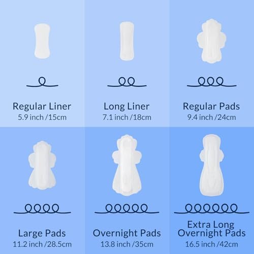 100% Organic Super Long Overnight Pads with Wings, Extra Heavy Sanitary Pad for Women Ultimate Absorbency, Ultra Thin Extra Coverage Cotton Period Menstrual Pads (Extra Long Overnight, Size 6, 30ct) - görsel 3