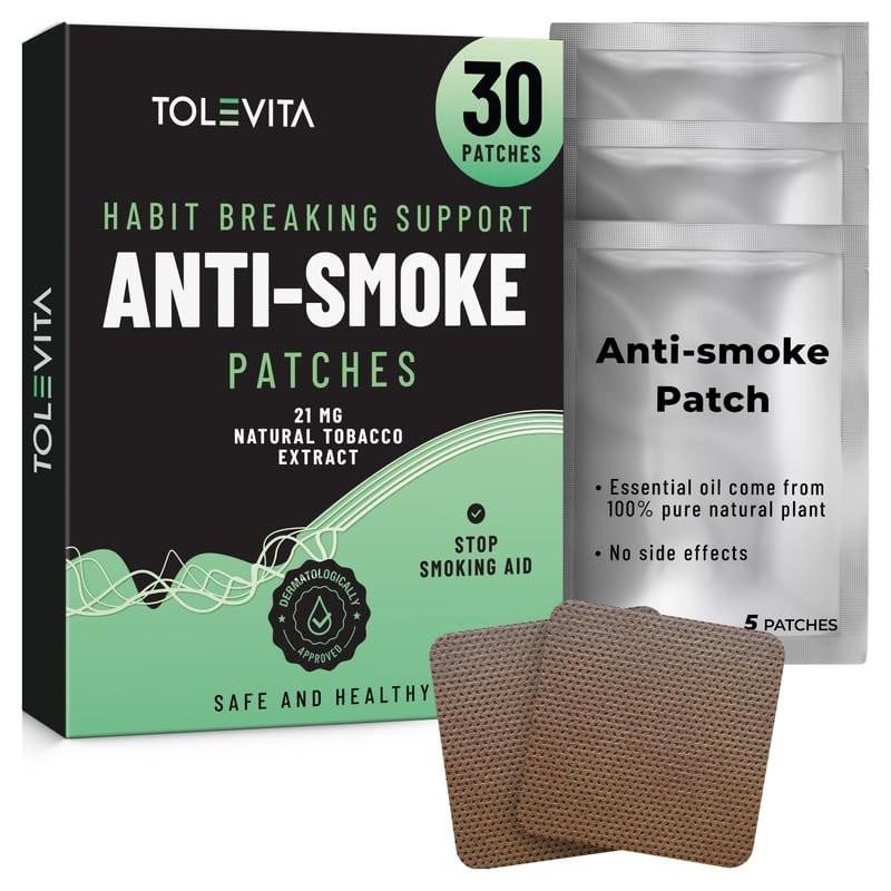 Anti-Smoke Herbal Patches 14 mg | Quit Smoking Patches to Help Reduce Cravings | Herbal Stop Smoking Aid for a Healthier Lifestyle - 30 Patches - görsel 10