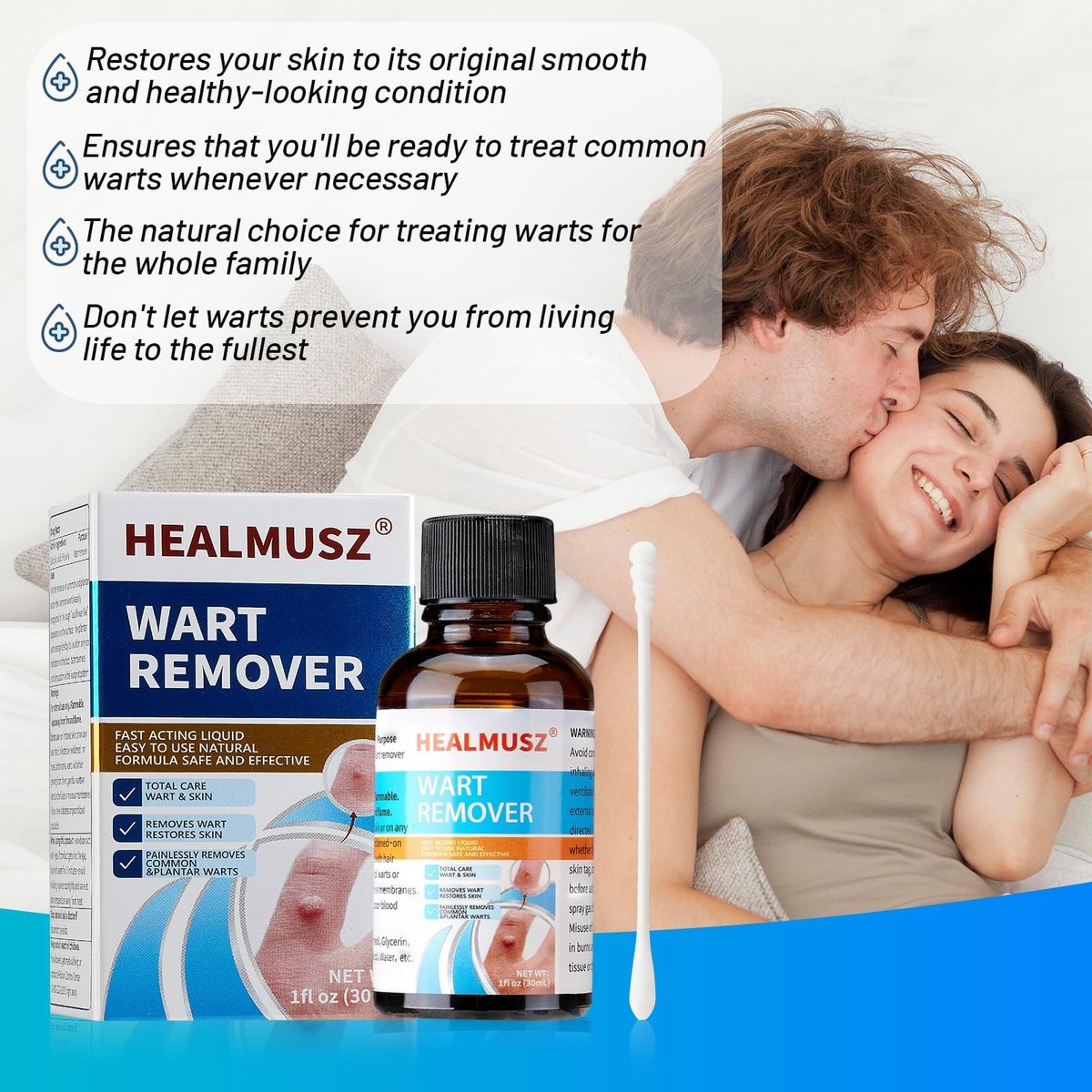 HEALMUSZ Plantar Wart & Corn Remover Liquid 5% Salicylic Acid for Fast Genital Warts Removal on Feet & Foot, Best Overnight Remover Products for Men & Kids - görsel 10