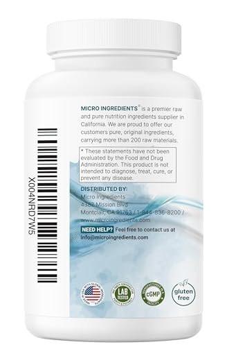 Pure Magnesium Citrate Supplements 500mg, 300 Capsules | Fat-Soluble Vitamin C Added | 100% Chelated | Only Active Ingredients