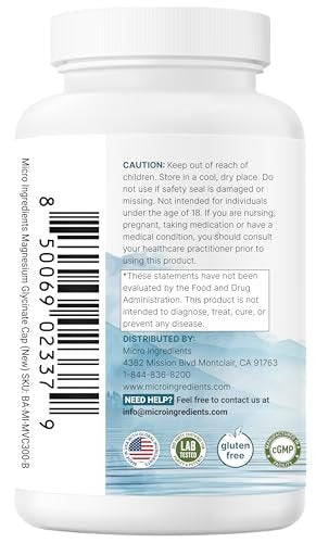 Pure Magnesium Glycinate 1,000mg, 300 Capsules | 100% Chelated for Max Absorption | Enhanced with Vitamin C | Only Uses Active Ingredients - görsel 15