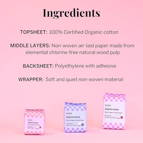 Pixie Organic Cotton Ultra Thin Overnight – Leak-Proof Wings: Secure wings wrap around underwear to prevent – Image 13
