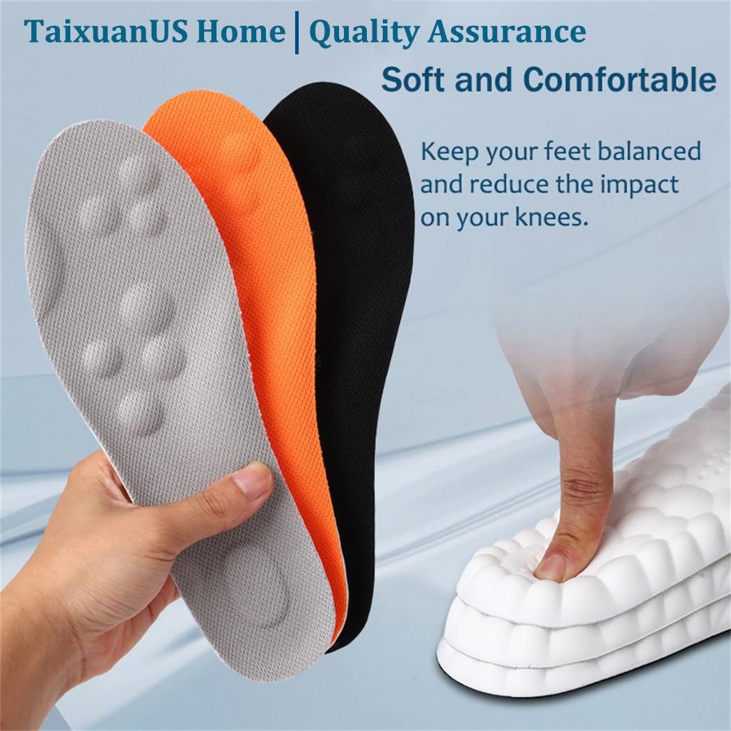 Insoles for Men and Women Cloud Like Sole Inserts with Arch Support Memory Foam (US-Men-6.5-11) - görsel 3