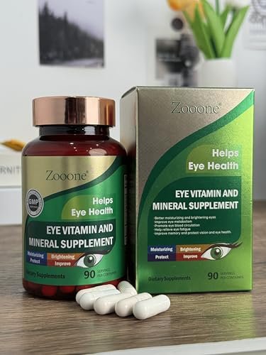 zooone Lutein and Zeaxanthin Eye Vitamins, Eye Vitamin and Mineral Supplement with Vitamin C E Zinc Copper, Vision Support for Macular Degeneration, Eye Health Pills for Adults & Seniors, 90 Capsules - görsel 5