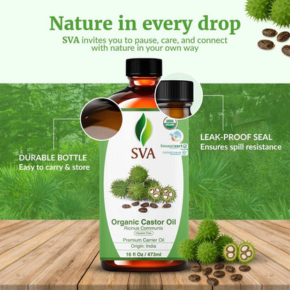 SVA Broccoli Seed Oil - 4 Fl Oz – 100% Natural Cold Pressed Broccoli Oil - for Face, Skin Care, Hair Care, Scalp Massage & Body Massage – Carrier Oil with Dropper