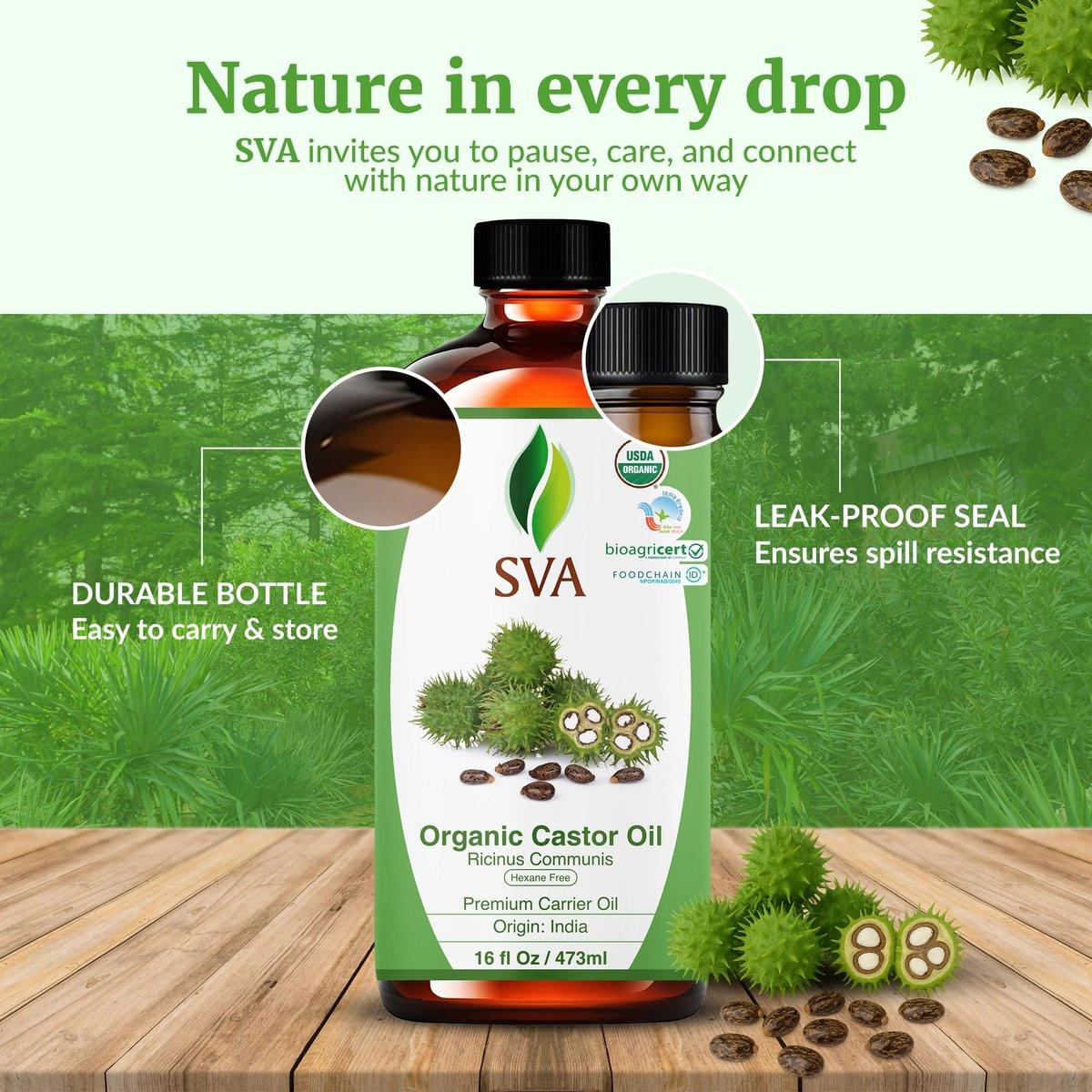 SVA Broccoli Seed Oil - 4 Fl Oz – 100% Natural Cold Pressed Broccoli Oil - for Face, Skin Care, Hair Care, Scalp Massage & Body Massage – Carrier Oil with Dropper - görsel 10