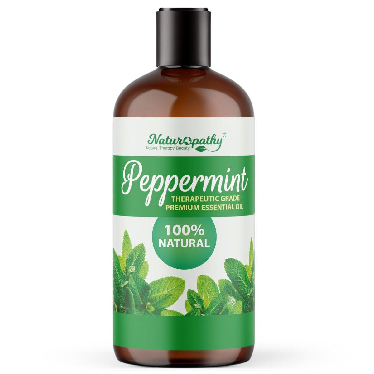Naturopathy Peppermint Essential Oil, Therapeutic Grade, Premium Quality Perfect for Aromatherapy (16oz, Peppermint) - görsel 2