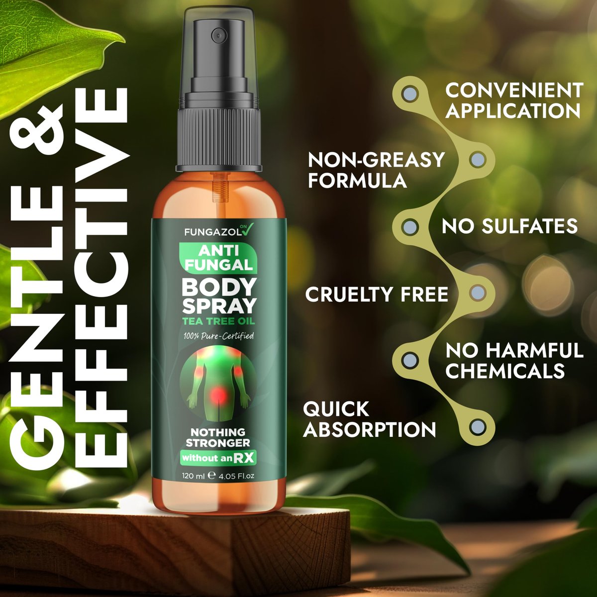 Body Spray with Tea Tree Oil | – Gentle on Skin: Formulated to be gentle enough for daily use on sensitive skin, – Image 5