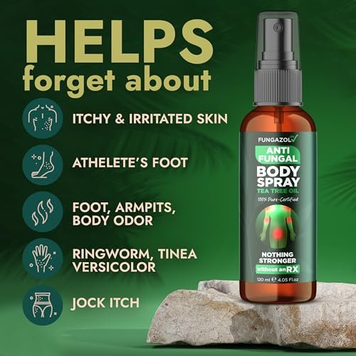 Body Spray with Tea Tree Oil | – Antifungal Action: Effectively targets and helps eliminate fungi responsible for – Image 2