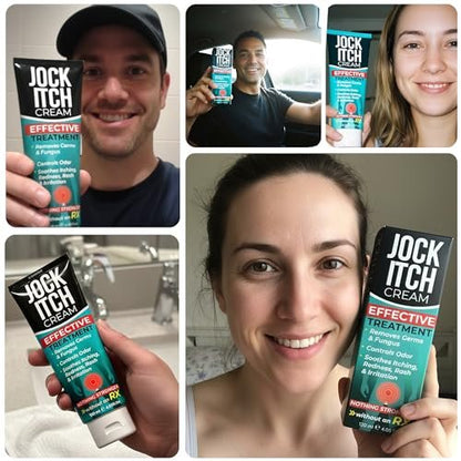 Jock Itch Cream | Extra Strength Antifungal – Extra Strength Antifungal Action: Potent ingredients target and – Image 13