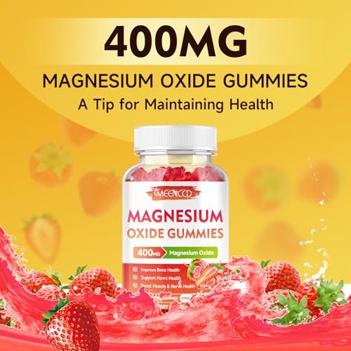 Magnesium Oxide Gummies 400mg, Chewable – Families: Parents looking for a kid-friendly magnesium supplement that – Image 9