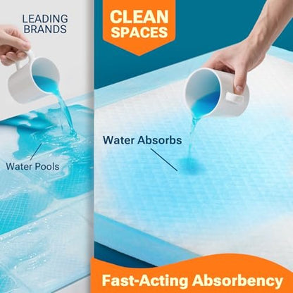 CLEAN SPACES 30" x 36" 50 Count Super – Leakproof Design : The waterproof backing prevents moisture from seeping – Image 13