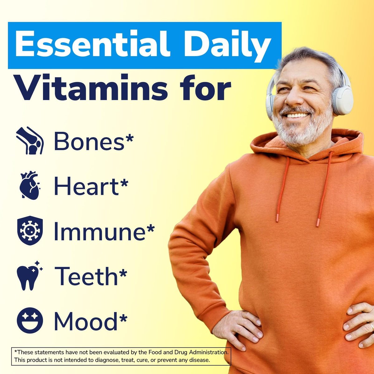 Vitalibre Vitamin D3 K2 Supplement, 10000 IU D3 / 200 mcg K2 MK7, Calcium Absorption, Bone, Heart, Immune & Mood Support, Enhanced Absorption, No Soy, Easy to Swallow, 60 Softgels - görsel 9