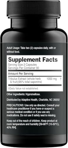 Nugenix Essentials Tribulus Terrestris for Men Extract - 95% Total Saponins, 1000mg High Potency, Extra Strength, 120 Count