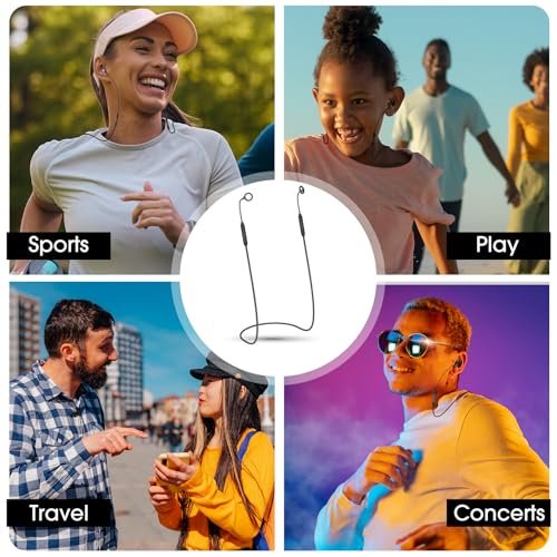 Softvox Earplugs Lanyard 2PCS, Magnetic Tug-Resistant Safety Connector Cord Keep Ear Plugs Secure Handy, Anti-Loss Silicone Strap Works with Any Earplugs, Earphones, Earbuds with Removable Tips - görsel 8