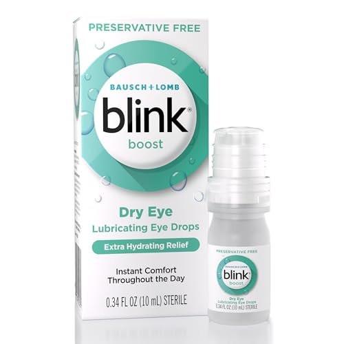 Blink Boost Preservative-Free Lubricating Eye Drops, Moisturizing & Soothing for Mild Dry Eyes, with Hyaluronate, Hydrating Relief Instant Comfort Throughout the Day, Contact Lens Friendly, 0.34 FL Oz - görsel 9