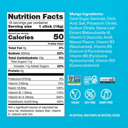 Liquid I.V.® Hydration Multiplier - Mango | – Convenient Single-Serve Packets: Easy to carry and mix with 16 oz – Image 16