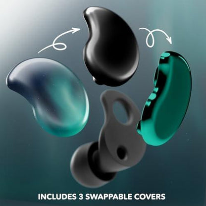 CURVD Cliq Noise Cancelling Ear Plugs – Reusable Concert Earplugs for Noise Reduction with Swappable Covers, 5 Tip Sizes & Travel Case. Stylish, Comfy, and Customizable Protection