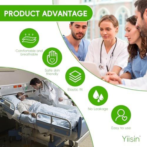 20PCS External Condom Catheters for Men Catheter Kit Catheter Supplies, Upgraded Enlarged Latex Condom Material Skin-Friendly Anti-Leakage, for Inconvenient Elderly (20PCS/1.38inch/35mm) - görsel 13