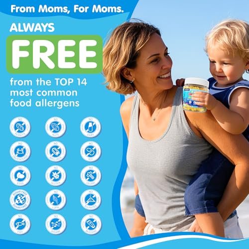 Kids Omega 3 Gummies + Calcium 400mg + Vitamin D3 K2 + C, Omega-3 DHA & EPA Supplement - No Fish Burps, No Sugar - Kids & Teens Omega 3 + Multivitamin Gummy for Strong Bones, Brain, Immune, Eye, 60Cts - görsel 18