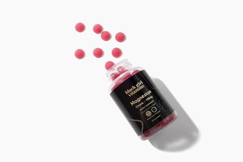 Black Girl Vitamins - Magnesium Gummies, for Sleep, Immunity, and Bone Support. Magnesium Citrate Supplement with (100mg) per Serving, Gluten-Free (Mixed Berry). 60ct - görsel 8