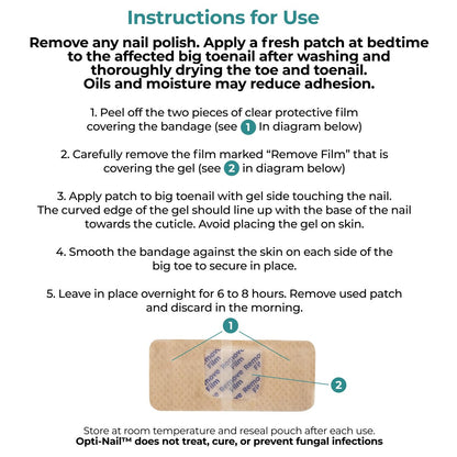 Opti-Nail Renewal Patches - 21 Patches, – Night-Time Regimen: Simply apply a patch before bed and let it work – Image 1