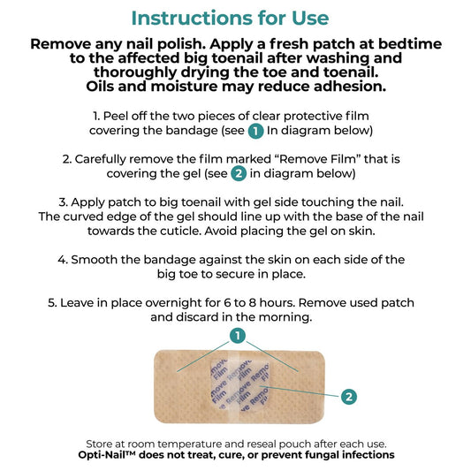 Opti-Nail Renewal Patches - 21 Patches, Night-Time Regimen Improves Nail Appearance While You Sleep