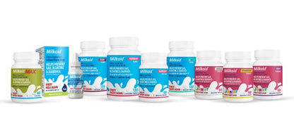 Milkaid Junior Lactase Enzyme Chewable Tablets for Lactose Intolerance | Prevents Gas, Bloating, Diarrhea in Children | Fast Acting Dairy Digestive Supplement for Kids | 60 ct (60 Tablets, Vanilla)