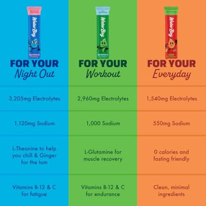 Waterboy Daily Hydration | 1,570mg – Electrolyte Profile : Sodium, potassium, magnesium, calcium (1,570mg total) – Image 10